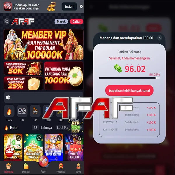 AFAF Bonus Member Baru 100%